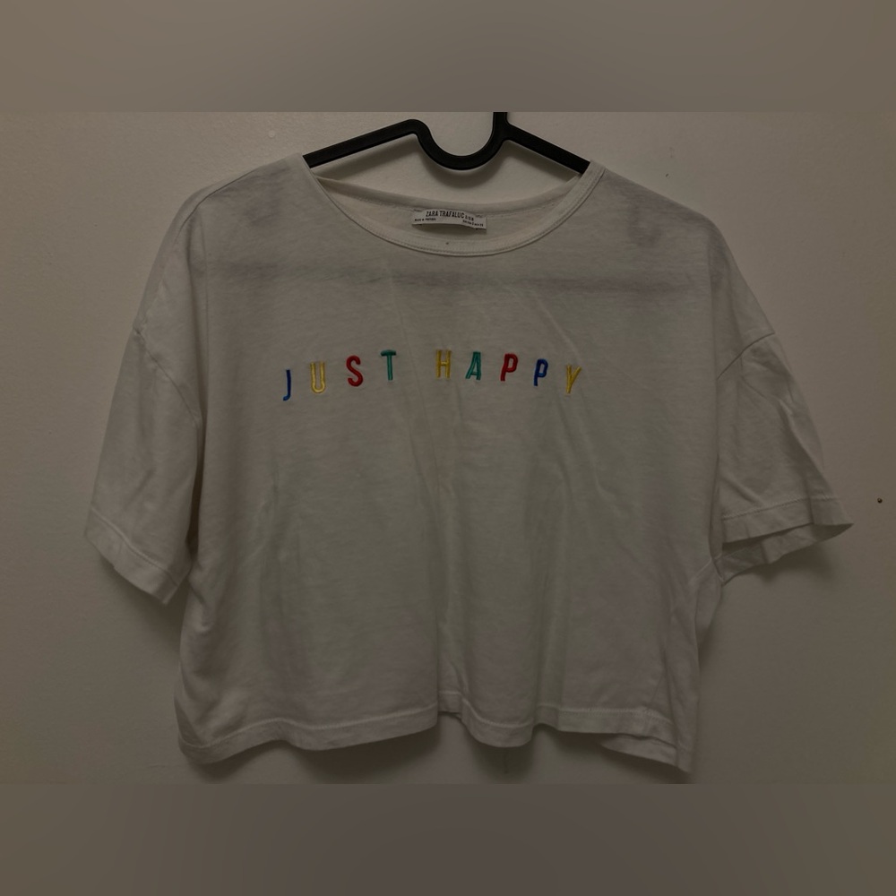 cropped graphic tee